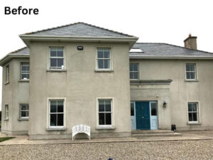 Exterior house image not treated with Everflex wall Coatings